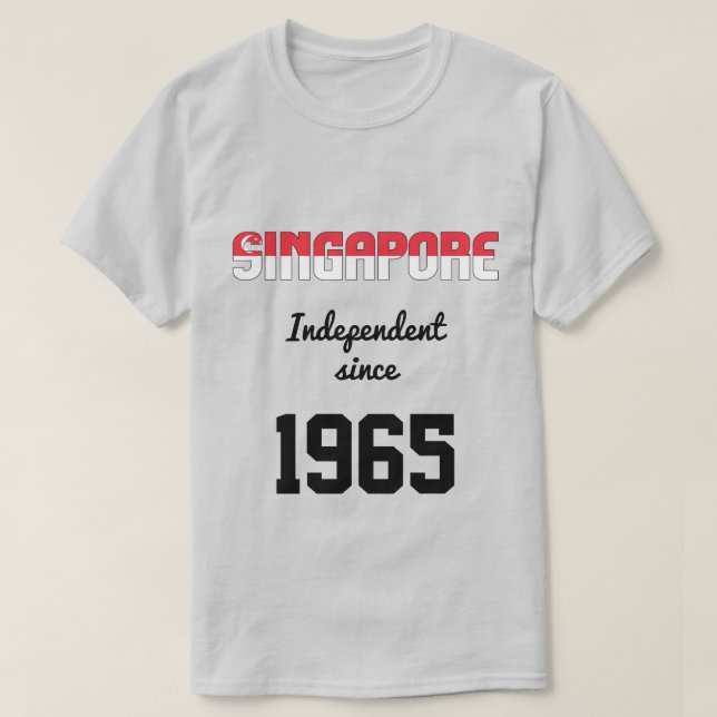 Camiseta Celebração da Independência de Sinalizador de Sing (Frente do Design)