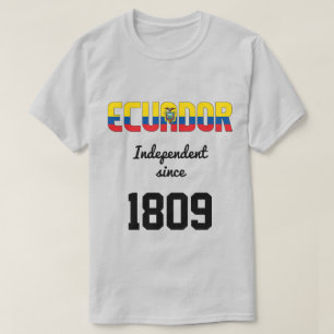 Camiseta Celebração da Independência do Equador