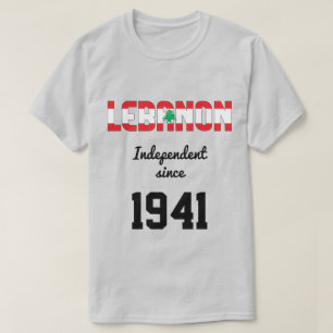 Camiseta Celebração da Independência do Líbano