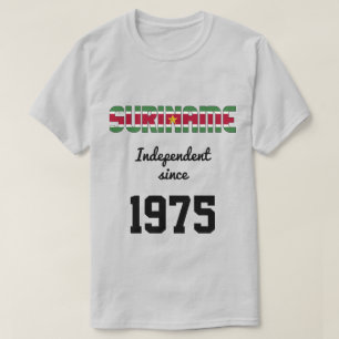 Camiseta Celebração da Independência do Sinalizador Surinam