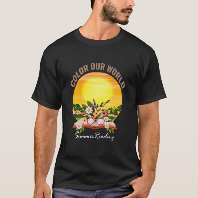 Camiseta Celebração da Leitura Mundial de Nossos Verão (Frente)