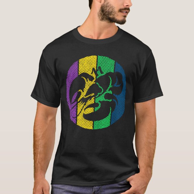 Camiseta Celebração da Silhouette Mardi Gras (Frente)