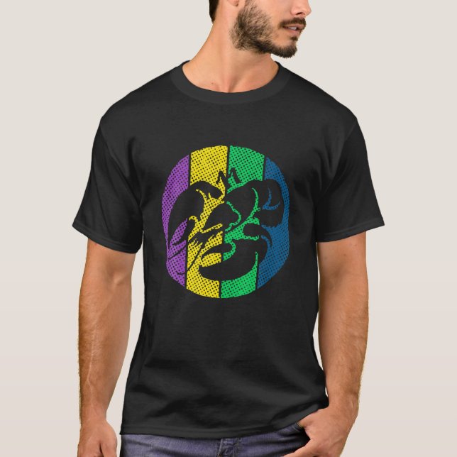Camiseta Celebração da Silhouette Mardi Gras (Frente)