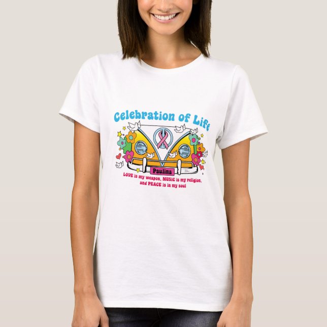 Camiseta Celebração da Vida, manga longa T (Frente)