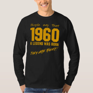 Camiseta Celebração da Vintage Aniversário do Nascer de Leg