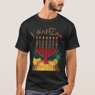 Camiseta Celebração das Sete Velas da Funny Kinara Kwanzaa