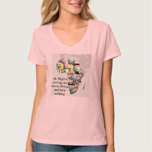Camiseta Celebração de África em Flags Design