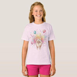 Camiseta Celebração de Aniversário Rock On - Balões de Aqua