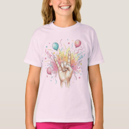 Camiseta Celebração de Aniversário Rock On - Balões de Aqua