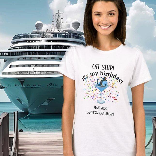Camiseta Celebração de Aniversário Sem Férias de Viagem de  (Criador carregado)
