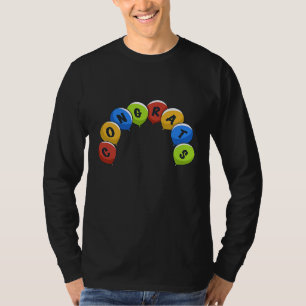 Camiseta Celebração de Balões de parabéns
