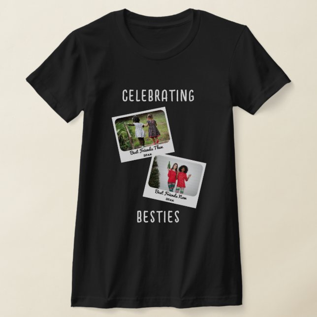 Camiseta CELEBRAÇÃO DE BESTIES Personalizado Dois Amigos de (Postura )
