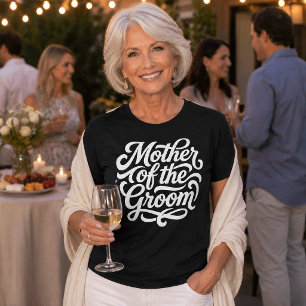 Camiseta Celebração de Casamento da Mãe do Noivo