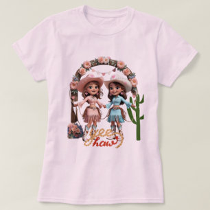 Camiseta Celebração de Casamento de Cowgirl - Estética Ocid