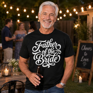 Camiseta Celebração de Casamento do Pai da Noiva