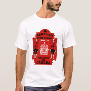 Camiseta Celebração de Cidadania Canadiana