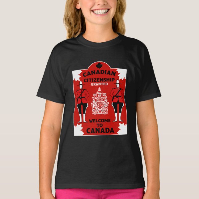 Camiseta Celebração de Cidadania Canadiana (Frente)