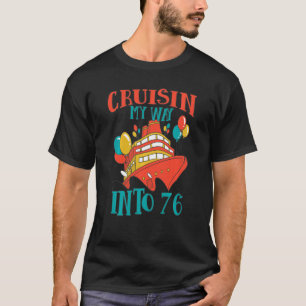 Camiseta Celebração de Cruzeiro de 76 Anos Engraçado Cuisin