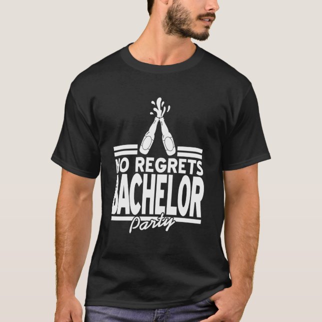Camiseta Celebração de Despedida de Solteiro Sem Arrependim (Frente)