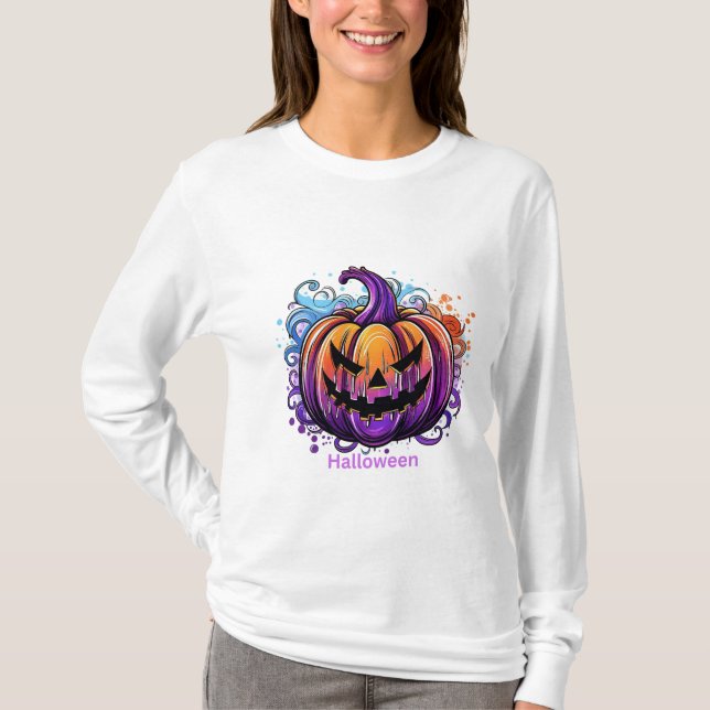 Camiseta Celebração de Halloween (Frente)
