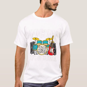 Camiseta Celebração de Música Rock do 50º Dia de Escola