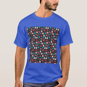 Camiseta Celebração de Natal em Cores Intensas SuperDimensi