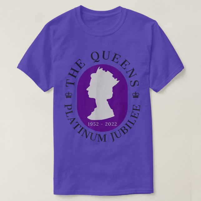Camiseta Celebração de Queens Platinum Jubilee (Frente do Design)