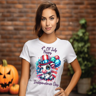 Camiseta Celebração de Vacas com Dia da Independência dos B