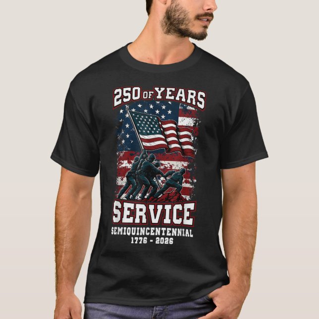 Camiseta Celebração do 250º Aniversário Americano 250 Anos  (Frente)