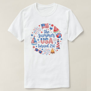 Camiseta Celebração do 250º Aniversário Patriótico