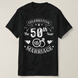 Camiseta Celebração Do 50º Ano Do Casamento