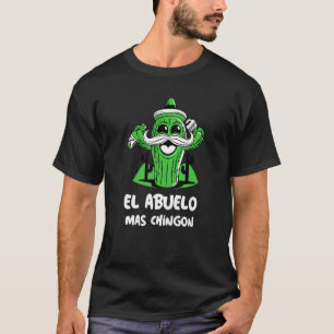 Camiseta Celebração do Avô Mens El Abuelo Mas Chingon