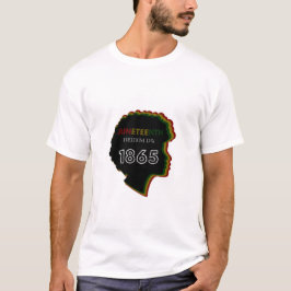 Camiseta Celebração do Dia da Liberdade Juneteenth 1865