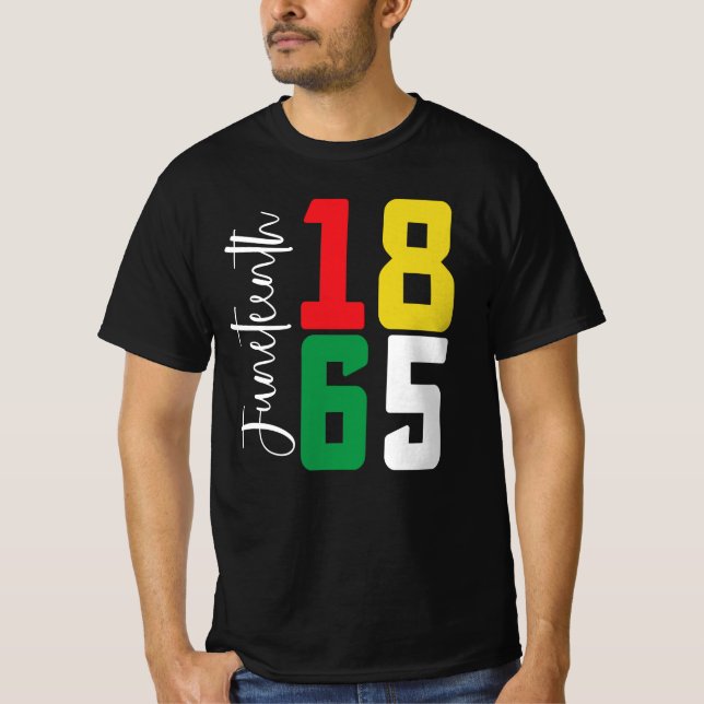 Camiseta Celebração do Dia da Liberdade Juneteenth História (Frente)