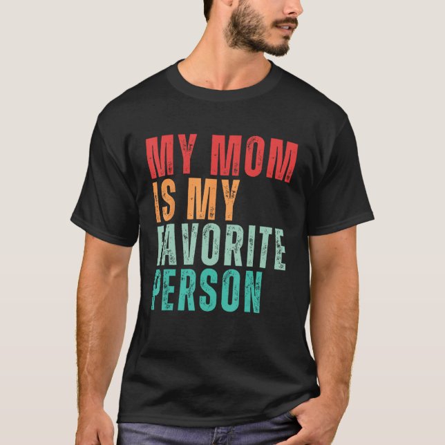 Camiseta Celebração do Dia da Mãe Minha Mãe É Minha Pasta F (Frente)