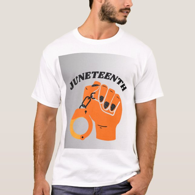 Camiseta Celebração do Dia de Juneteenth – Liberdade, Unida (Frente)