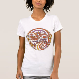 Camiseta Celebração do Dia Internacional da Mulher Retro