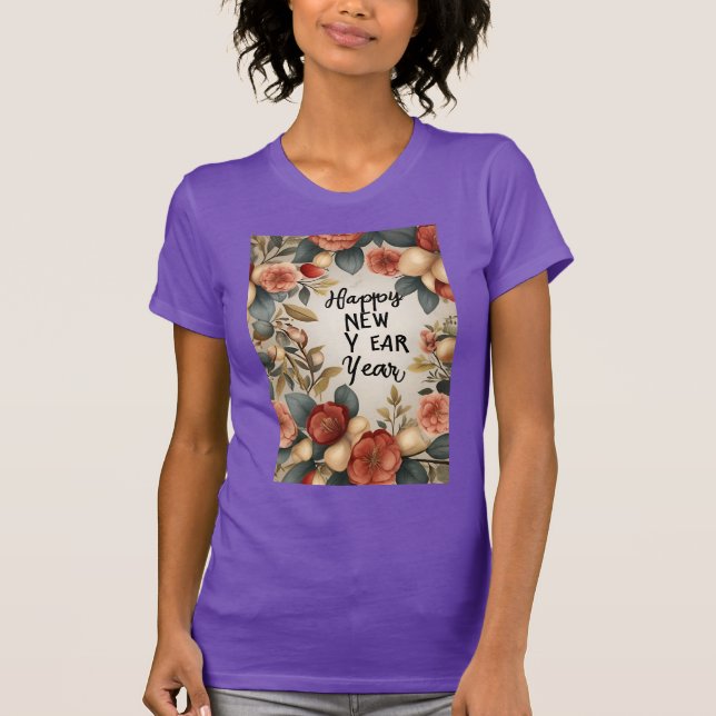 Camiseta Celebração do feliz ano novo**×*** (Frente)