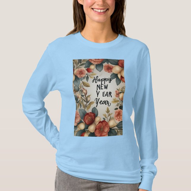 Camiseta Celebração do feliz ano novo@@@@ (Frente)