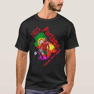 Camiseta Celebração do Futebol Portugal Bandeira 2025