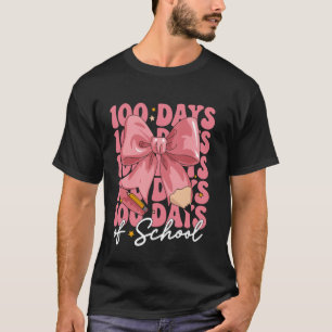 Camiseta Celebração do Laço Rosa dos 100 Dias de Escola
