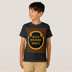 Camiseta Celebração do Mês da História Negra dos Padrões Af