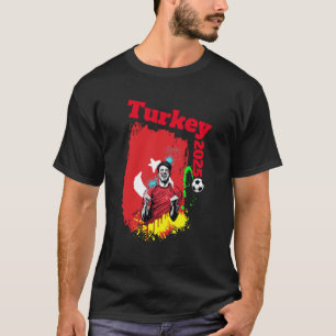 Camiseta Celebração do objetivo do futebol Turquia Bandeira