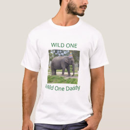 Camiseta Celebração do Pai Elefante Selvagem