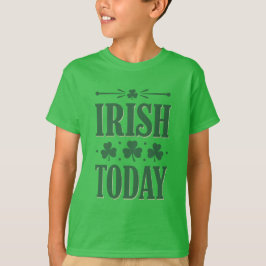 Camiseta Celebração do Trevo em Negrito Irlandês de Hoje De