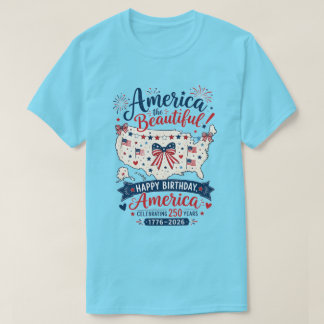 Camiseta Celebração dos 250 anos de America The Beautiful c