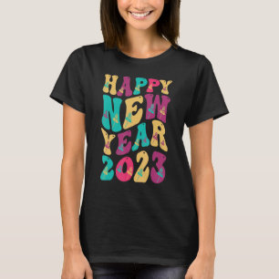 Camiseta Celebração Eve 2023 feliz ano novo 2023 Homens Mul