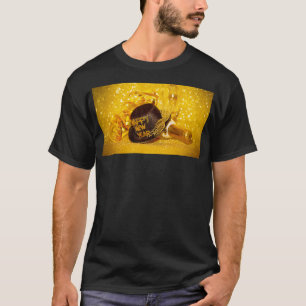 Camiseta Celebração festiva de Ano Novo SlipperyJoe
