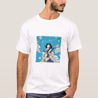 Camiseta Celebração Guitarista de Menina Anime