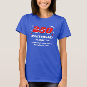 Camiseta Celebração Oficial do 250º Aniversário